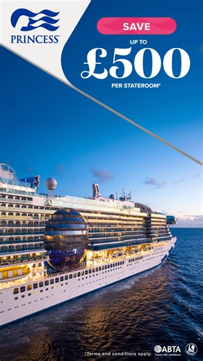 Don’t miss this limited time offer. Save up to £500 per stateroom on selected cruises. Book by 30 June | Princess Cruises | Facebook