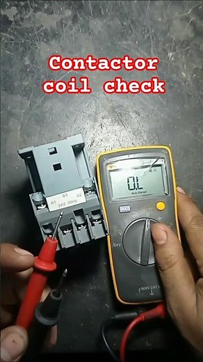 How to check contactor with multimeter💯💯💡#electrical #contactor coil #testing #schneider#shorts #yt
