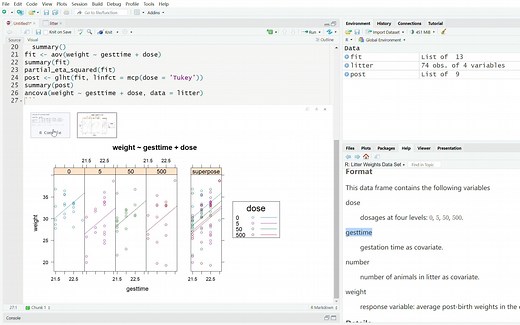 R语言方差分析4 ANCOVA 协方差分析