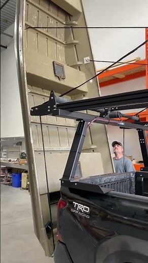 Have you ever seen an electric boat loader? #fishing #boat #truck