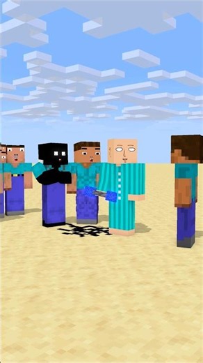 They Were Amazed But Herobrine Appeared #friendship #shorts #trending #anime