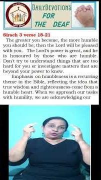 DAILY DEVOTION FOR THE DEAF (ASL) Bible EDUCATION in AMERICAN Sign Language (ASL)