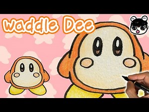 【Kirby】How to draw Waddle Dee | step by step