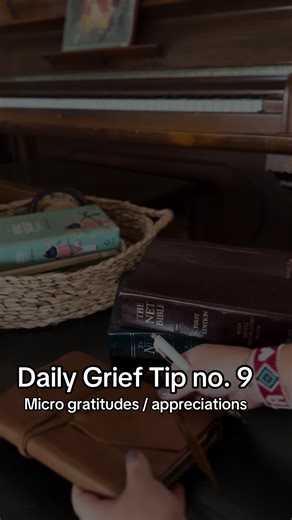 When you’re grieving, your brain is doing one primary job: protecting you. Loss activates the threat system ↑ cortisol ↓ narrowed focus constant scanning for what’s wrong or missing This is why grief can feel all-consuming, foggy, or relentless. Finding 10 micro gratitudes from the last 24 hours works because it doesn’t fight the grief brain, it works with it. Here’s what’s happening neurologically: • Gratitude activates the prefrontal cortex (regulation meaning) • It quiets amygdala overactivat