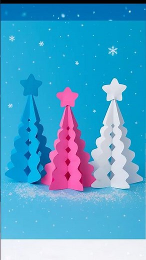 3D Paper Christmas Tree | How to Make a 3D Paper Xmas Tree DIY Tutorial