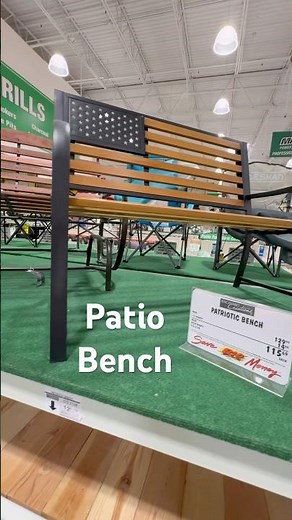 SCROLL & GLIDER HARDWOOD IRON PATIO BENCH LAWN BACKYARD DECOR MENARDS #bench #menards