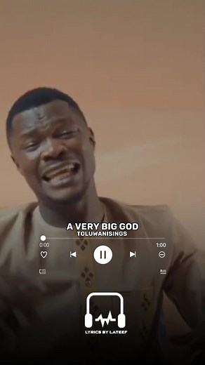 A Very Big God Lyrics by Toluwanisings