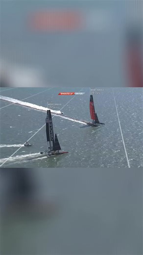 Emirates Team New Zealand almost capsized during the 34th America's Cup in 2013. | America's Cup