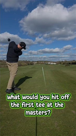 Would you hit driver off the first at the Masters, or would you play it safe?#golf #golfswing