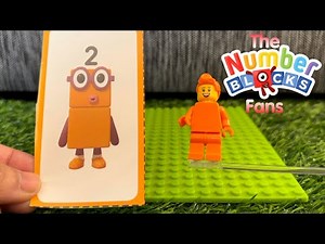 NUMBERBLOCKS WITH LEGO MINI FIGURES AND NUMBERBLOBS | LEARN COLORS AND COUNTING NUMBERS hello george