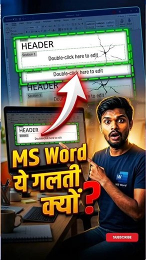 The Biggest MS Word Headache! How to Fix an Accidental Header #MSWord #WordTricks #Tech
