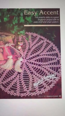 Beginner Crochet Doily PATTERN: Easy Shell & Chain (PDF Download) - Etsy