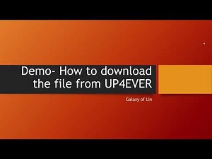 示範下載UP4EVER免費資源 Demo for download from UP4EVER