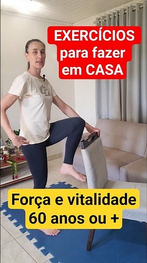 Como mantenho FORÇA e VITALIDADE aos 60+ fazendo só 3 exercícios em CASA.