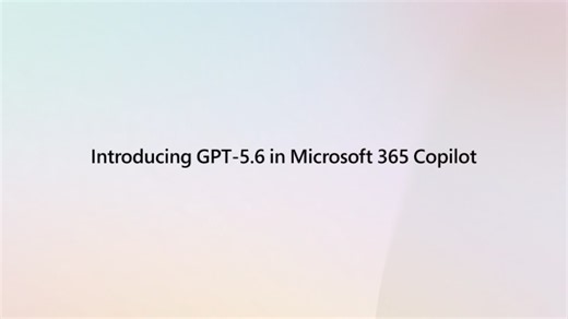 RT @Microsoft365: From rough ideas to quality work.OpenAl's GPT-5.6 is rolling out across Microsoft 365 Copilot in Word, Excel, PowerPoin…