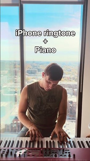 iPhone ringtone + Piano 🎹#iphone #piano #pianist