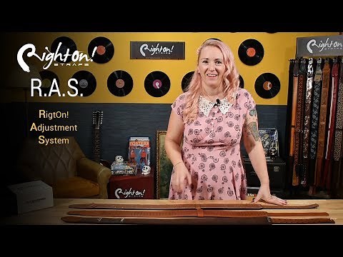 How to Adjust your guitar strap length with the RightOn! Adjustment System RAS