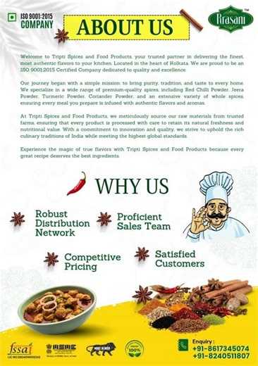 Masala Cataloge Design for Indian Spices Order Whatsapp : 9073277896