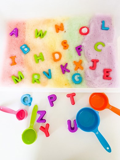 SIMPLE Bubble Foam Recipe - ABCDee Learning