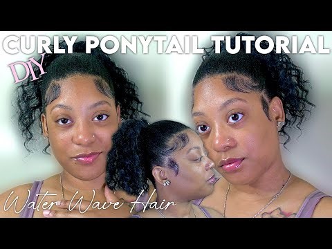 10 Minute Curly High Ponytail Tutorial That Looks Like a Wig!🎀 | Quick & Easy Organique Hair Slay