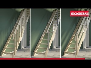 Escalier classique COTTAGE MEDIUM droit - SOGEM