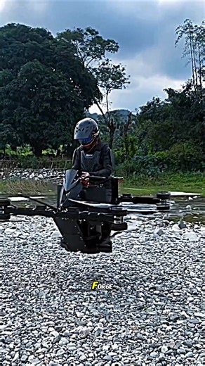 Forget roads — the future is in the sky! 🚀The flying motorcycle is real! #trending
