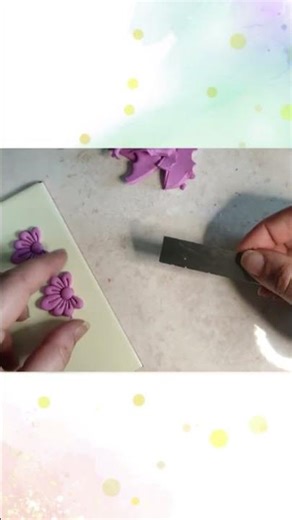 No creerás lo que hice con un trozo de ARCILLA POLIMÉRICA 🌸 #DIY #Crafts #Shorts