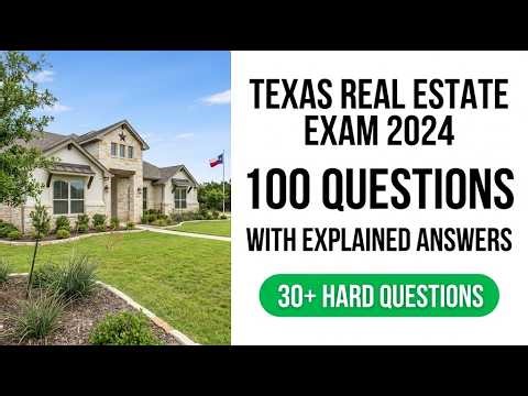 2026 Texas Real Estate Exam Prep 100 Critical Questions and Explained Answers