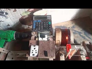 Making of Speaker Voice coil (114.5mm)with homemade winding machine.