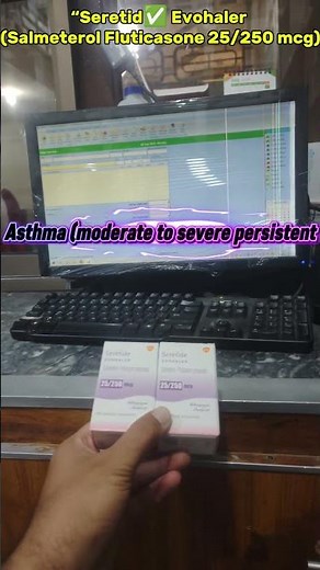 “Seretide Evohaler (Salmeterol Fluticasone 25/250 mcg#AsthmaTreatment#COPDRelief#InhalerGuide#Asthm