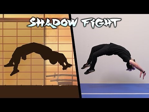 Shadow Fight Stunts In Real Life (Parkour, Flips & Tricks!)