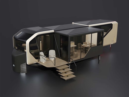 Pininfarina’s Foldable Trailer Homes combine Electric Mobility and Off-Grid Luxury Living - Yanko Design