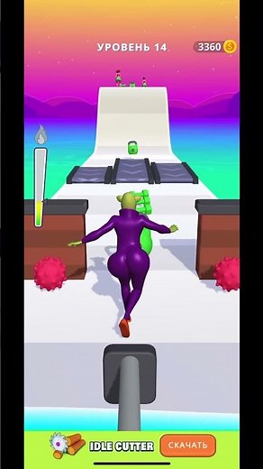 gameplay scene showing a player character moving through a basic game map, simple buildings