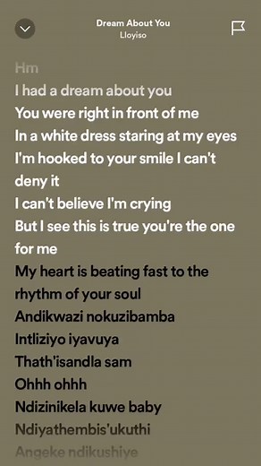 Loyiso - Dream About You Lyrics