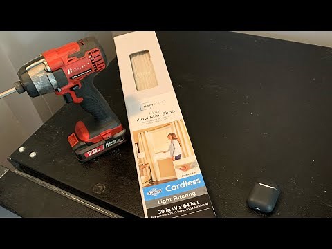 Installing the Walmart Vinyl cordless Blinds
