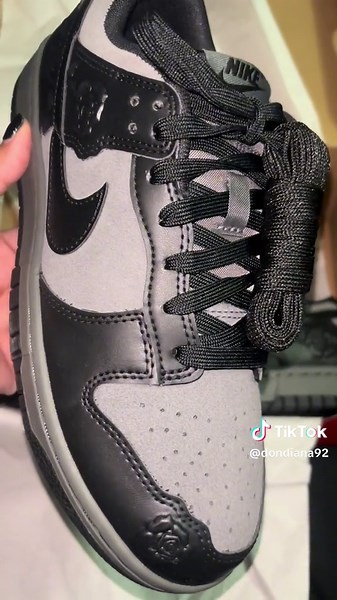 Nike Dunk Low 'Black Roses' - Stylish Valentine's Shoe
