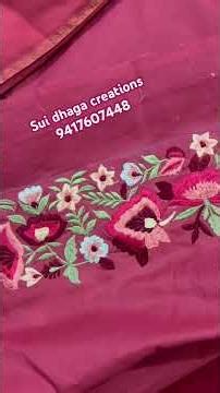 Cotton punjabi suit design with lace and machine embroidery part 2 by‪@sui_dhaga_06‬