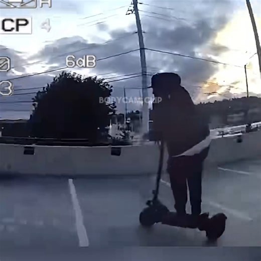 Scooter Suspect Tries Outrunning Patrol Cars Off Road — Officers Chase Him Down on Foot After He Refuses to Stop | The Chase Zone | Facebook