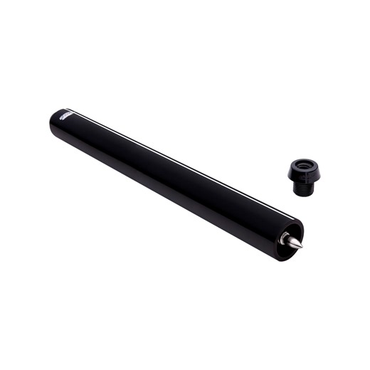 Predator 12" Black QR2 Billiard Cue Extension with Bumper | Pool Stick Extender