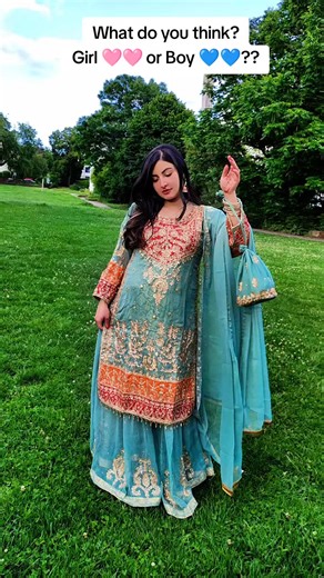 Baby Reveal in Afghan Dress: Girl or Boy?
