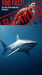 The Secret Science of Shark Skin That BANNED an Olympic Swimsuit. #facts #shorts