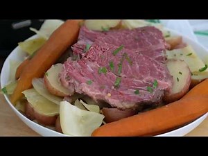 Slow Cooker Corned Beef with Cabbage Video