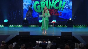 Lady pastor rebukes congregation who don't love the fact that they have a "Grinch" running around the stage engaging in shenanigans as part of their "How the Grinch Stole Christmas" themed service, telling them to lighten up and "take a 'chill pill.'" | Pulpit & Pen