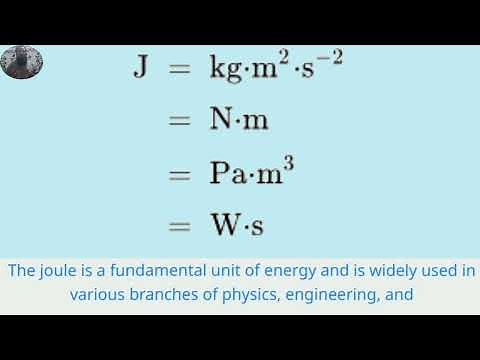 SI Unit of Work (Joule).