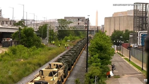A shipment of tanks arrived in Washington D.C. by train Saturday ahead of a massive military parade marking the army’s 250th anniversary on June 14th, the same day as President Trump’s birthday. | CBS Evening News