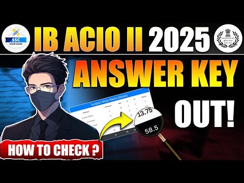 “IB ACIO 2025 Answer Key Out ⚡ Official Update!”