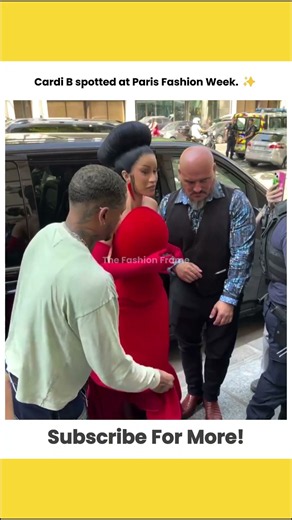 Cardi B Spotted at Paris Fashion Week! ✨ #shorts