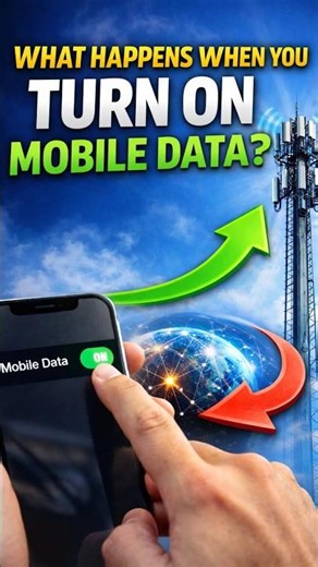 What Happens When You Turn On Mobile Data? #shorts