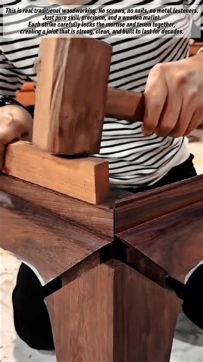 Traditional Woodworking Skill – Perfect Mortise and Tenon Joint 🔨🪵