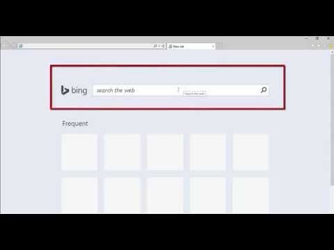 How to remove Bing Search box from IE11 new tab page